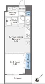 La Douceur巣鴨West (ラドゥセール巣鴨ウエスト) 308 間取り図