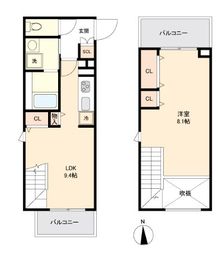 ライブカーサ上野 404 間取り図