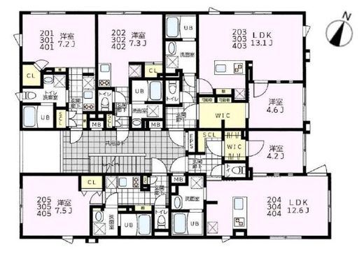 MDM駒沢大学 203 間取り図