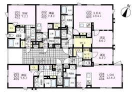 MDM駒沢大学 203 間取り図
