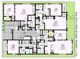 MDM駒沢大学 101 間取り図