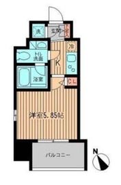 レジディア大森 306 間取り図