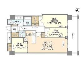 クロスエアタワー 38階 間取り図