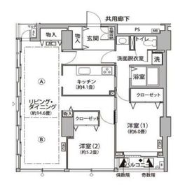 東雲キャナルコートCODAN 11-1302 間取り図