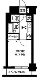 メインステージ日本橋人形町 8階 間取り図