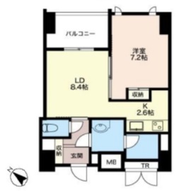 エスティメゾン五反田 1002 間取り図