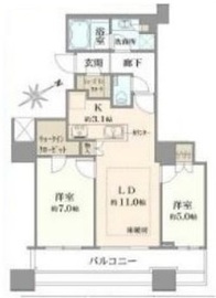 エアライズタワー 12階 間取り図