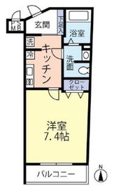 ドゥーエ四谷三丁目 101 間取り図