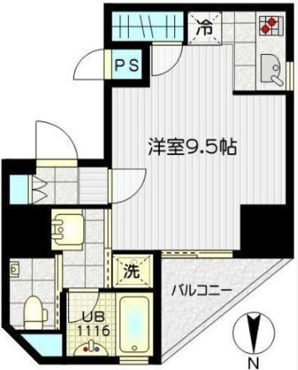 イーストープ新中野 303 間取り図