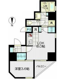 イーストープ新中野 503 間取り図