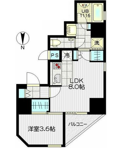 イーストープ新中野 603 間取り図
