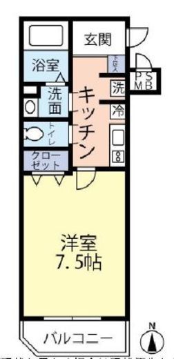 ドゥーエ四谷三丁目 404 間取り図