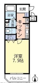 ドゥーエ四谷三丁目 404 間取り図