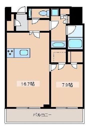 コンシェリア西新宿タワーズウエスト 34階 間取り図