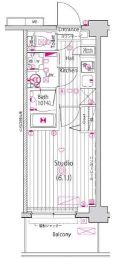ガーラ大井町グランドステージ 3階 間取り図