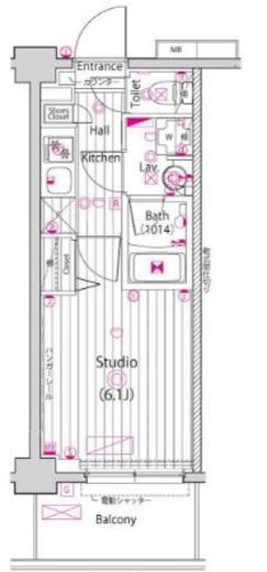 ガーラ大井町グランドステージ 3階 間取り図