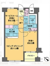 カスタリア茅場町 603 間取り図