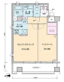 プロッシモ新宿 603 間取り図