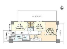 ライオンズシティ神楽坂 5階 間取り図