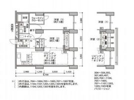 東雲キャナルコートCODAN 14-1007 間取り図