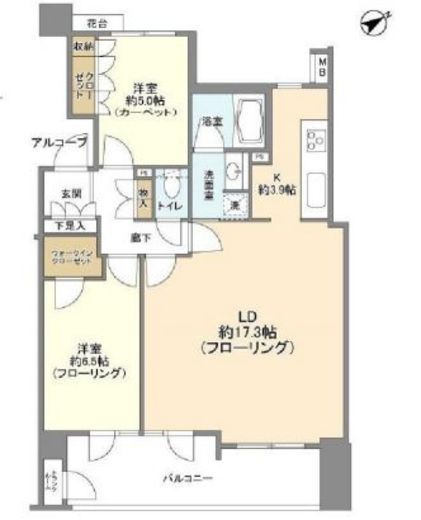 フォリアージュ 12階 間取り図