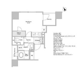 シティハウス中目黒ステーションコート 10階 間取り図