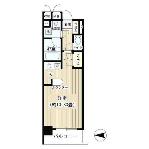 ノナプレイス渋谷神山町 312 間取り図