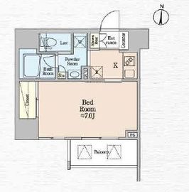 ハイズ住吉2 301 間取り図