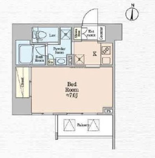 ハイズ住吉2 601 間取り図