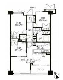 インプレスト早稲田 5階 間取り図