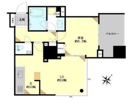 シティタワー池袋ウエストゲート 6階 間取り図