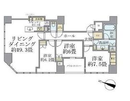 ブリリア一番町 13階 間取り図