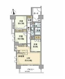 サンクタス南品川 4階 間取り図