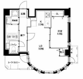 グリーンフォート河田 701 間取り図