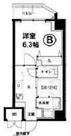 グリーンフォート河田 201 間取り図