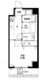 グリーンフォート河田 602 間取り図