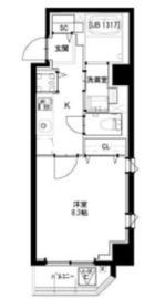 グリーンフォート河田 403 間取り図