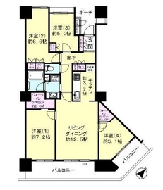 シティタワー品川 19階 間取り図