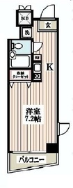 エスコート麻布十番 9階 間取り図