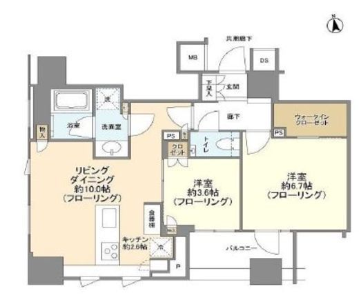 ブランズ大手町 12階 間取り図