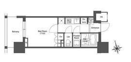 リーブルグラント西新宿 E204 間取り図