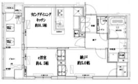 クラッシーコート北大塚 2階 間取り図