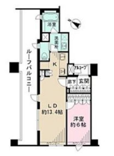 市谷逢坂テラス 5階 間取り図
