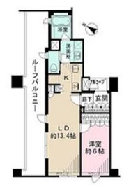 市谷逢坂テラス 5階 間取り図