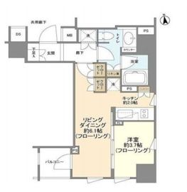 ブランズ大手町 11階 間取り図