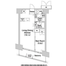 コンフォリア芝浦バウハウス 805 間取り図