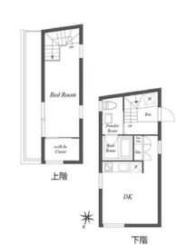 パセオ三軒茶屋イースト&ウエスト E401 間取り図