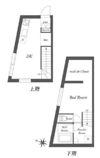 パセオ三軒茶屋イースト&ウエスト W101 間取り図