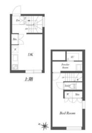 パセオ三軒茶屋イースト&ウエスト W102 間取り図