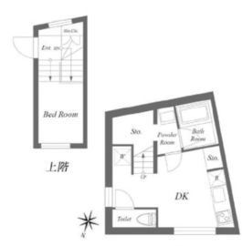 パセオ三軒茶屋イースト&ウエスト W104 間取り図